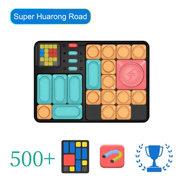 Электронная игра-головоломка Super Huarong Road 500+ улучшенных заданий, логические головоломки, Интерактивные игрушки-непоседы для детей и взрослых