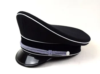 Точная копия немецкой элитной офицерской шапки M32 времен Второй мировой войны, офицерская кепка, черная