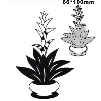 2022 Новые красивые растения в горшках Металлические режущие формы для скрапбукинга поделок из бумаги и открыток тиснения декора Без штампов