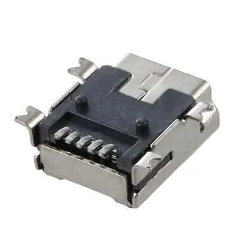 Сменный разъем Mini USB Type B для 5-контактной печатной платы с разъемом для подключения зарядного устройства 10 шт.