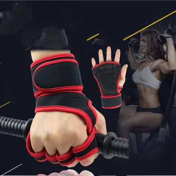 Перчатки для занятий тяжелой атлетикой с силиконовым гелем для полной защиты ладоней, перчатки для тренировок в тренажерном зале, оборудование для пауэрлифтинга.