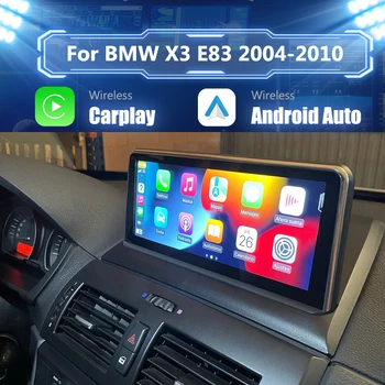 Linux 10,25 дюймов Автомобильный радиоприемник для BMW X3 E83 2004-2010 GPS Мультимедиа iDrive Android авто Bluetooth радио беспроводной carplay