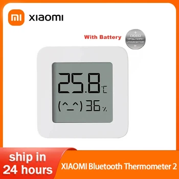 Xiaomi Mijia Bluetooth Термометр 2 Беспроводной Умный Электрический Цифровой ЖК-Гигрометр Термометр Работает с приложением Mijia С Батареей