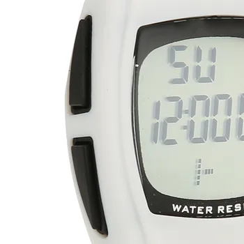Электронные часы для студентов, водонепроницаемый секундомер, двойное время, Модные цифровые спортивные часы, белый I