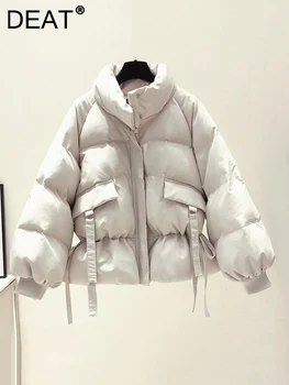 Новые поступления зимы 2023, пальто с хлопковой подкладкой, женская повязка, теплая куртка Оверсайз, Модный Темперамент, Женский Tide ML526