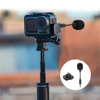 Портативный 3,5 мм Мини-микрофон Link Audio Adapter Kit для Экшн-камеры DJI Osmo Mini Mic USB Type C Адаптер для DJI Osmo Action