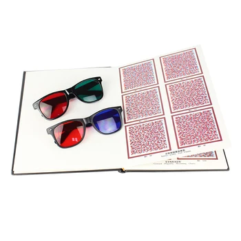 Комплексные диаграммы визуальных тестов Стереограммы со случайными точками Книга Дальтонизма Астигматизм Амслер В краснозеленых очках
