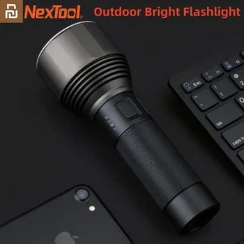 Youpin NexTool Уличный яркий фонарик 2000lm 380m Type-C Перезаряжаемый аккумулятор емкостью 5000 мАч IPX7 Водонепроницаемый аварийный резервный светильник