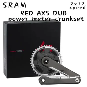 карбоновый коленчатый вал sram quarq red 1x12speed axs power meter 40t/44t/46t комплект для шоссейных, велокроссовых, гравийных коленчатых валов