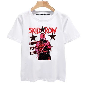 Skid Row графические футболки Мужская Летняя мода Skid Row Футболка Рок-группа забавная футболка новинка футболка женская мужская одежда
