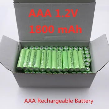 100% Новая оригинальная качественная аккумуляторная батарея AAA 1800 мАч 1,2 В AAA 1800 мАч Ni-MH аккумуляторная батарея 1,2 В 2A