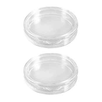 ABHU 20 шт. Маленькие круглые прозрачные пластиковые капсулы для монет в коробке 26 мм