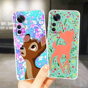 Чехол Disney Cute Bambi Animation Для Xiaomi Mi 13 12X12 11 11T 11i 10T 10 Pro Lite Ultra 5G 9T 8 A3 Прозрачный Чехол Для Телефона