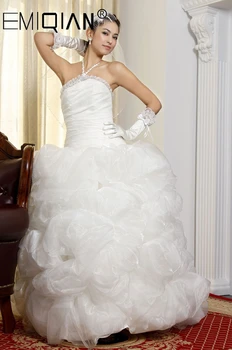 Свадебное платье Robe De Mariage, свадебные платья белого цвета / слоновой кости, роскошное платье невесты Vestido De Noiva Casamento