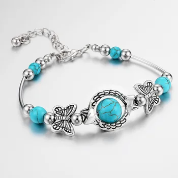 Романтическая ручная цепочка Винтажные браслеты Классические украшения с бабочками Модные ювелирные изделия Женские браслеты в корейском стиле