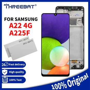 100% Новый Оригинальный AMOLED Для Samsung Galaxy A22 4G A225F A225F/DS A225M ЖК-дисплей С Сенсорным Экраном Дигитайзер В Сборе Замена