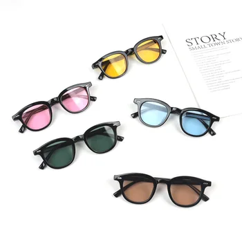 Модные солнцезащитные очки 2022 года в винтажном круглом стиле, женские солнцезащитные очки с океаническими линзами, стильные солнцезащитные очки фирменного дизайна Ins