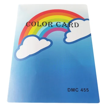 5D Алмазная живопись Полный ассортимент 447 DMC Алмазная Цветная Картотека Со Стразами Цветная Идентификационная карточка Квадратный / Круглый бриллиант