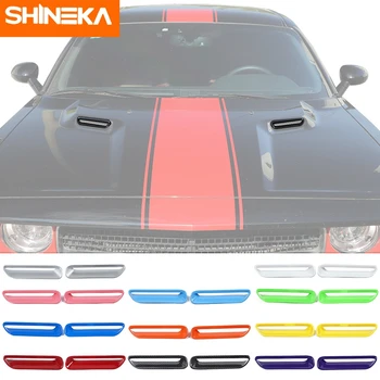 SHINEKA Автомобильный капот для выпуска воздуха, вентиляционное отверстие, декоративная крышка, аксессуары для Dodge Challenger 2009 2010 2011 2012 2013 2014