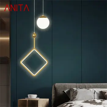 Настенные светильники ANITA Brass бра Современная Простая светодиодная лампа Для украшения дома
