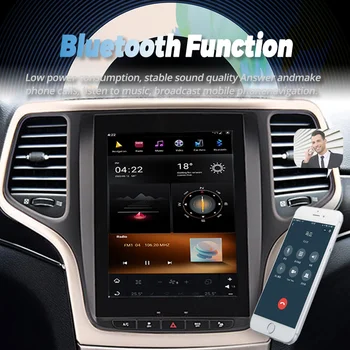 Для Jeep Grand Cherokee Laredo 2015 Tesla Автомобильный радиоприемник с вертикальным экраном GPS Android 11 Автомобильный Мультимедийный видеоплеер Беспроводной Carplay