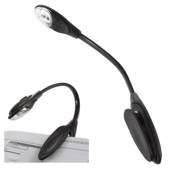 1 шт. мини-гибкая яркая светодиодная лампа для чтения книг с подсветкой Booklight LED для путешествий белого цвета