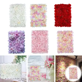 настенный коврик с искусственным цветком из шелковой розы размером 16x24 дюйма для вечеринки, детской фотосъемки, дня рождения в душе ребенка