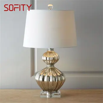 Современная настольная лампа SOFITY Dimmer с креативным роскошным настольным освещением LED для домашнего прикроватного украшения