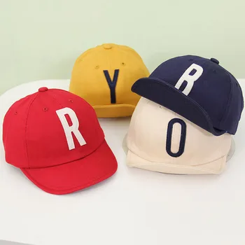 Весенне-летняя хлопковая детская кепка с надписью для маленьких мальчиков, Регулируемые бейсболки для мальчиков, шляпы для девочек, Детская бейсболка в стиле хип-хоп от солнца