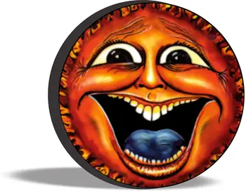 КРЫШКА ШИНЫ ЦЕНТРАЛЬНАЯ Крышка Запасного колеса Sun Face Smile (Выберите размер шины / Открытие камеры резервного копирования в МЕНЮ) Нестандартного размера для любого