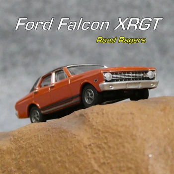 Новый Литой под давлением сплав в масштабе 1:87 Ford Falcon XRGT Модель Мускул-кара с песочным столом, декорация для показа сцены из классической коллекции для взрослых