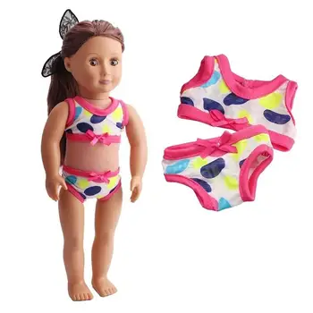 Летняя одежда для кукол для плавания, купальники, купальник, бикини, 18-дюймовая кукла для девочек