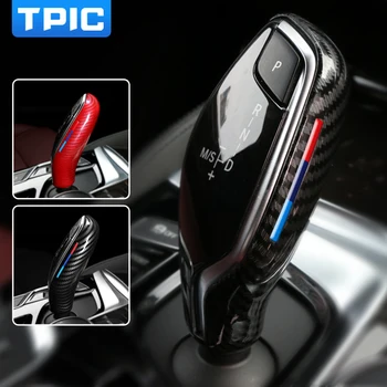 TPIC ABS Крышка Ручки Переключения Передач Из Углеродного Волокна M Performance Наклейка Наклейки Для BMW G30 G31 G11 G01 G02 G32 5 Серии X3 X4 6GT