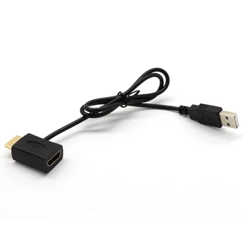 2X Разъем HDMI между мужчинами и женщинами + удлинитель адаптера для зарядного устройства USB 2.0