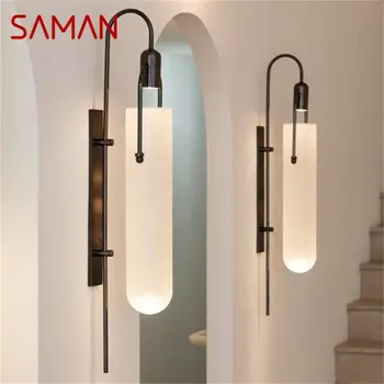 SAMAN Postmodern Wall Lighti Внутренние Светодиодные Светильники Креативный Дизайн Прикроватная лампа для гостиной