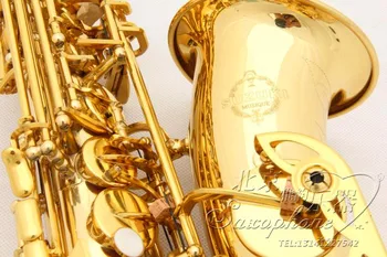 Профессиональный электрофорез Suzuki A901 Золотой Альт-саксофон Eb Sax с двойными сухожилиями, Лучшие Музыкальные инструменты для начинающих, Тест