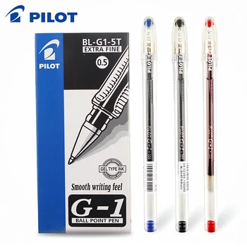Гелевая ручка Japan Pilot шариковая ручка BL-G1-5 большой емкости, быстросохнущая 0,5 мм, школьные офисные принадлежности, канцелярские принадлежности для школы