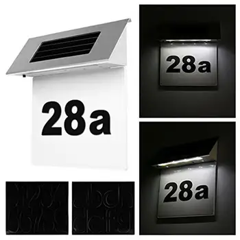 Полезная, устойчивая к атмосферным воздействиям подсветка таблички с номером дома, таблички с номером двери, солнечной лампы