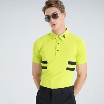 2023 Летняя новая мужская одежда, толстовка для гольфа, уличная быстросохнущая футболка с коротким рукавом, повседневная дышащая рубашка ПОЛО, топ для гольфа