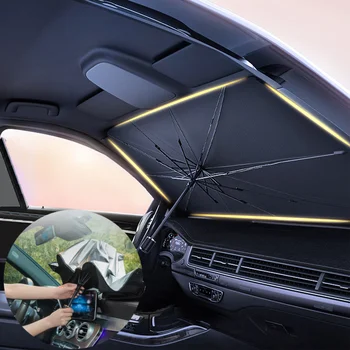 Летний Автомобильный Солнцезащитный козырек На Переднее Ветровое стекло Автомобильный Солнцезащитный козырек, Применимый к Универсальным Непромокаемым Автомобильным аксессуарам Tesla Golf