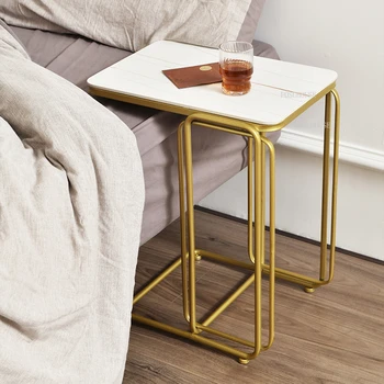 Современный железный приставной столик в скандинавском стиле для гостиной, торцевые столики, мебель для дома, журнальный столик, угловая полка, диван, угловой столик