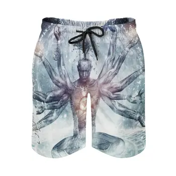The Neverending Dreamer Быстросохнущие летние мужские пляжные шорты-бордшорты, трусы для мужчин, спортивные штаны, шорты Cameron Gray Visionary