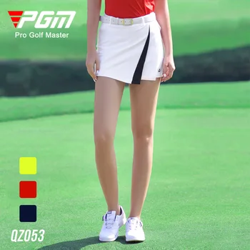 Женская юбка для гольфа PGM, Летняя дышащая юбка, спортивная одежда для тенниса, гольфа на открытом воздухе, женская тонкая юбка для бадминтона, одежда 4 цвета QZ053