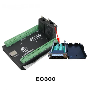EC300 Ethernet 3/4/5/6 Axis Mach3 Карта управления движением с ЧПУ 300 кГц 24 В постоянного тока Поддерживает Стандарт MPG и Шаговый/Серводрайвер