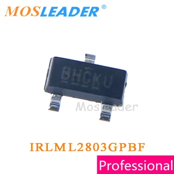 Mosleader IRLML2803GPBF SOT23 3000 шт. IRLML2803G IRLML2803GTRPBF IRLML2803GTR N-канальный 20 В 30 В Китайский для общего применения