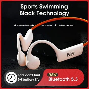 2023 НОВЫЕ оригинальные гарнитуры Bluetooth 5.3 с костной проводимостью, беспроводные наушники с открытым зажимом для ушей и микрофоном, спортивные наушники для iPhone