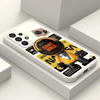 Чехол для телефона Samsung A34 A54 A31 A32 A33 A51 A52 A52S A53 A71 A72 A73 5G Чехол астронавт желтый