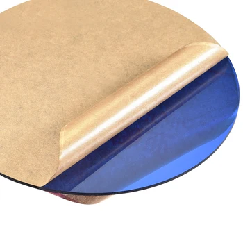 Круглый диск из акрилового листа Uxcell, синий, полупрозрачный, толщиной 2 мм, диаметром 3 дюйма, Акриловый круглый лист (80 мм)