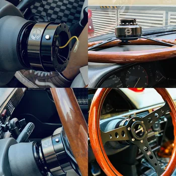 Универсальный автомобильный стайлинг JDM DING Sound, Быстроразъемный адаптер-втулка, комплект защелкивающихся выступов для гоночного спортивного рулевого колеса