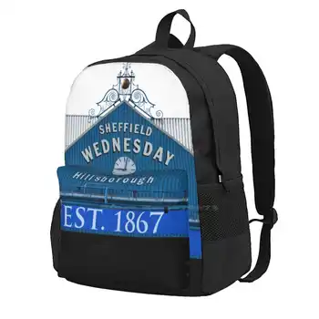 Знаменитые Часы Sheffield Wednesday Большой Емкости Школьный Рюкзак Сумки для ноутбуков Swfc Sheffield Wednesday Wawaw Hillsborough Owls